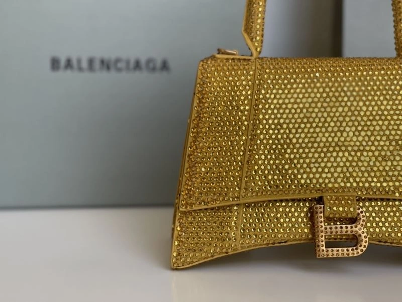 SmartChoice Balenciaga Diamond Hourglass Bag with Golden Clasp 72590