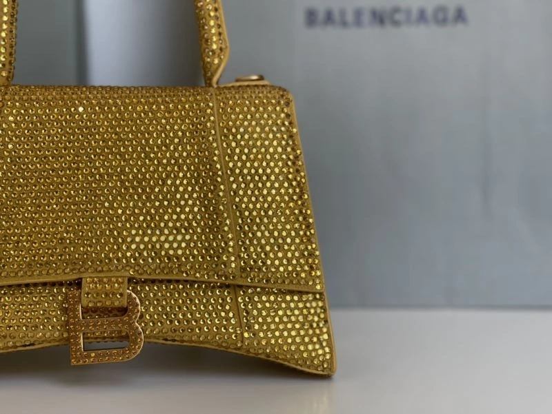 SmartChoice Balenciaga Diamond Hourglass Bag with Golden Clasp 72590