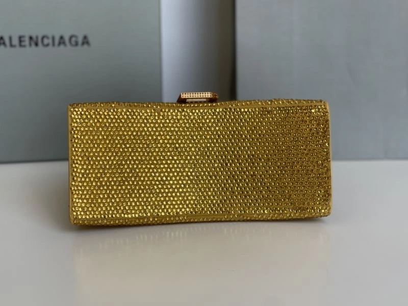 SmartChoice Balenciaga Diamond Hourglass Bag with Golden Clasp 72590