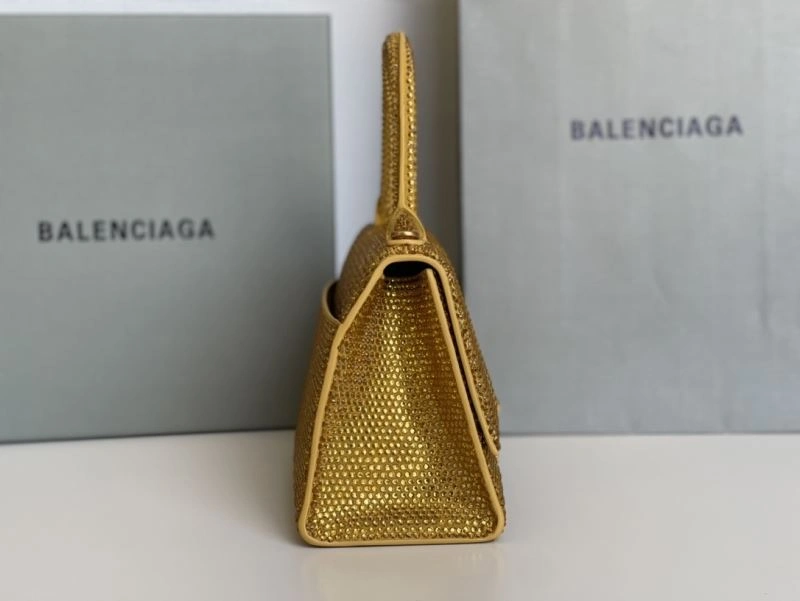 SmartChoice Balenciaga Diamond Hourglass Bag with Golden Clasp 72590