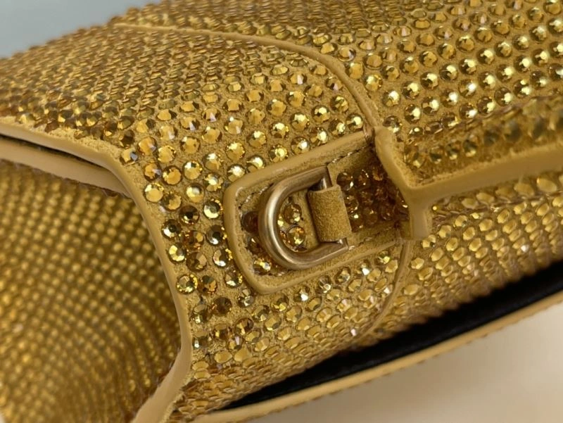 SmartChoice Balenciaga Diamond Hourglass Bag with Golden Clasp 72590