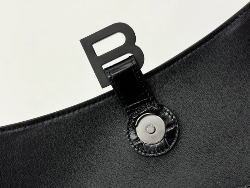 Flexible Balenciaga Downtown Hourglass Crocodile-Patterned Crossbody Bag 66990