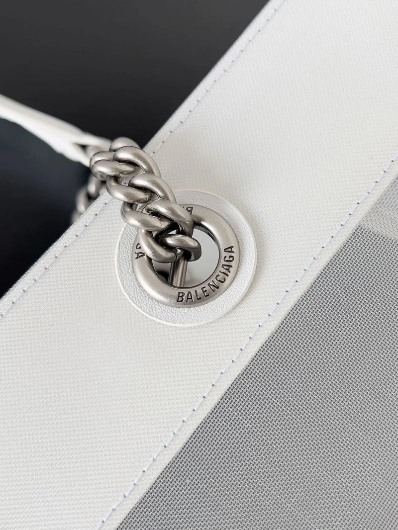 TravelReady Balenciaga Duty Free Mesh Tote Bag with Leather-Chain Strap 78582
