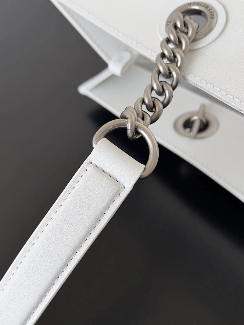 TravelReady Balenciaga Duty Free Mesh Tote Bag with Leather-Chain Strap 78582