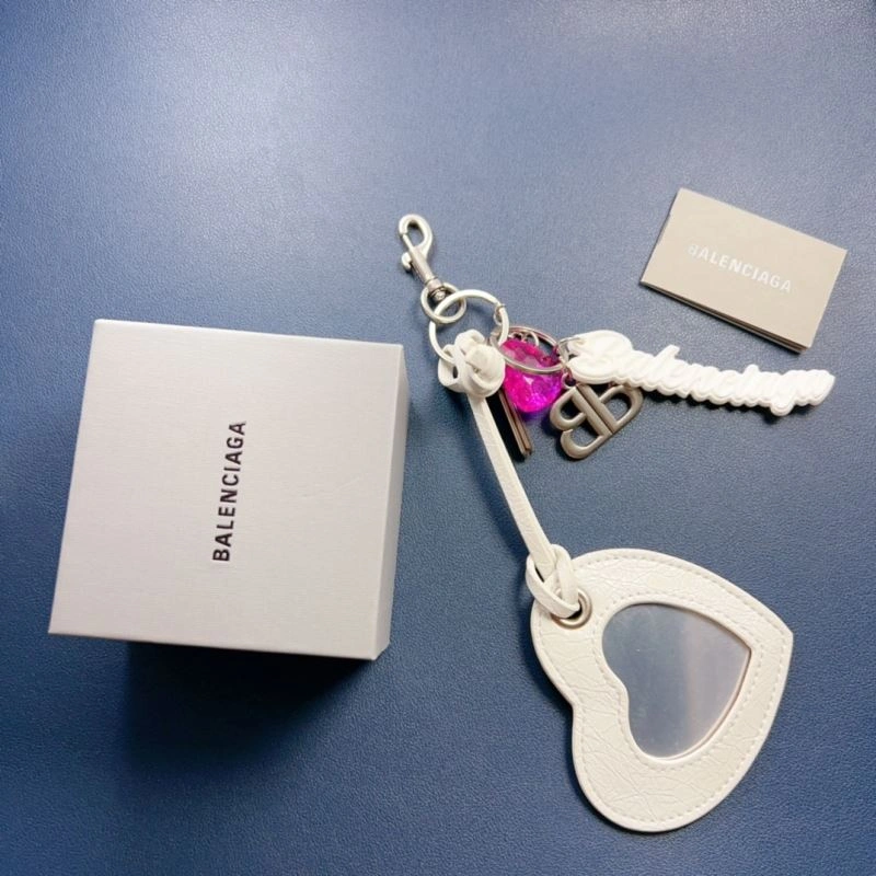 Balenciaga Elegance Keychain - Luxe Gold Accent Accessory Stretchable 70086