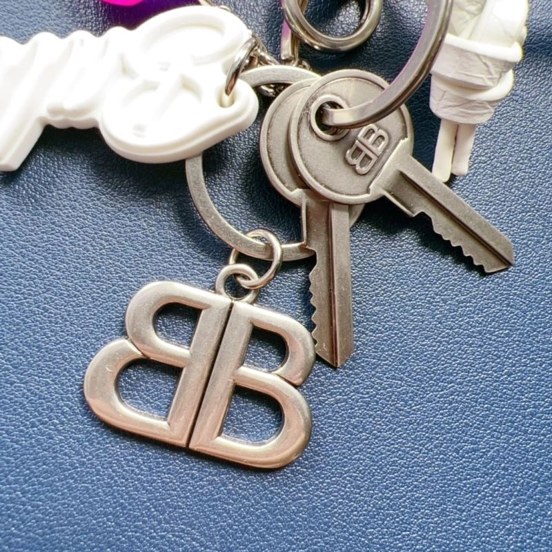 Balenciaga Elegance Keychain - Luxe Gold Accent Accessory Stretchable 70086