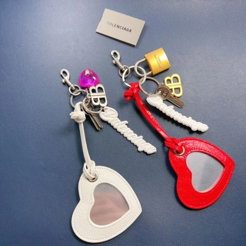 Balenciaga Elegance Keychain - Luxe Gold Accent Accessory Stretchable 70086