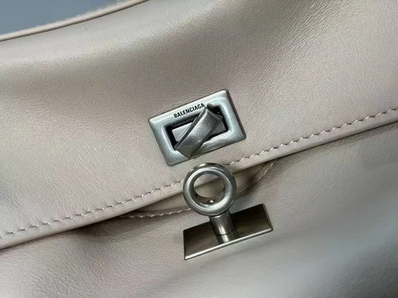 BestValue Balenciaga  Apricot Silver Buckle Handbag Series 38255