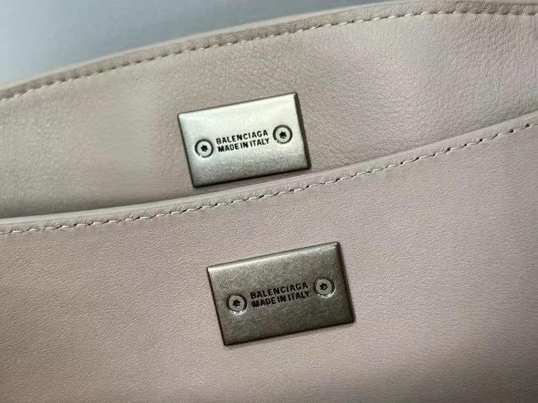 BestValue Balenciaga  Apricot Silver Buckle Handbag Series 38255