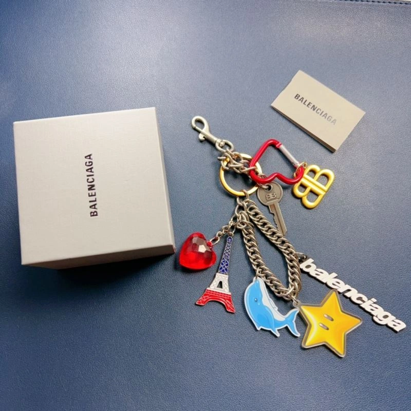Balenciaga  Gold Texture Keychain Stretchable 70081