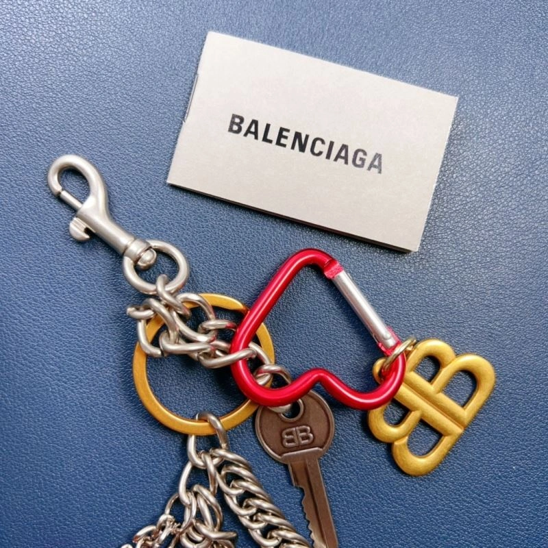 Balenciaga  Gold Texture Keychain Stretchable 70081