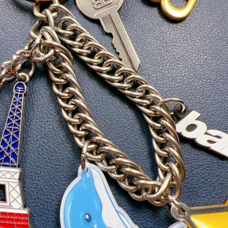 Balenciaga  Gold Texture Keychain Stretchable 70081