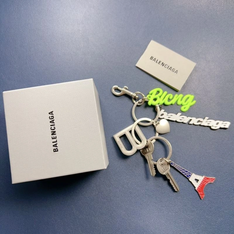 FashionForward Balenciaga  Golden Keychain - Chic Accessory for Any Style 70123