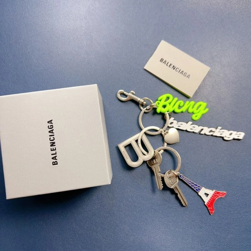 FashionForward Balenciaga  Golden Keychain - Chic Accessory for Any Style 70123