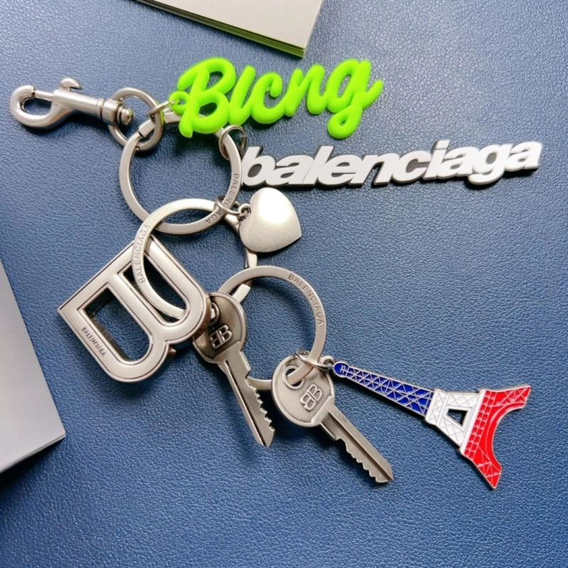 FashionForward Balenciaga  Golden Keychain - Chic Accessory for Any Style 70123