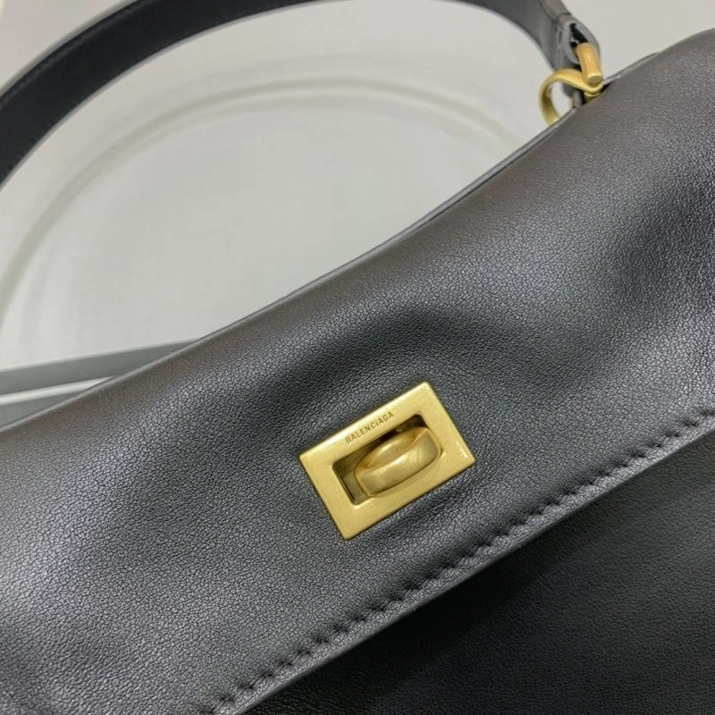 Balenciaga  Slouchy Black Handbag with Gold Accents FastDry 66962