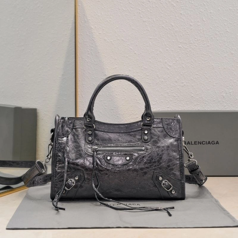 FashionForward Balenciaga Era of Tears  Motorcycle Bag - Metallic Silver Edition 66914