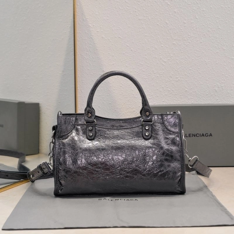 FashionForward Balenciaga Era of Tears  Motorcycle Bag - Metallic Silver Edition 66914