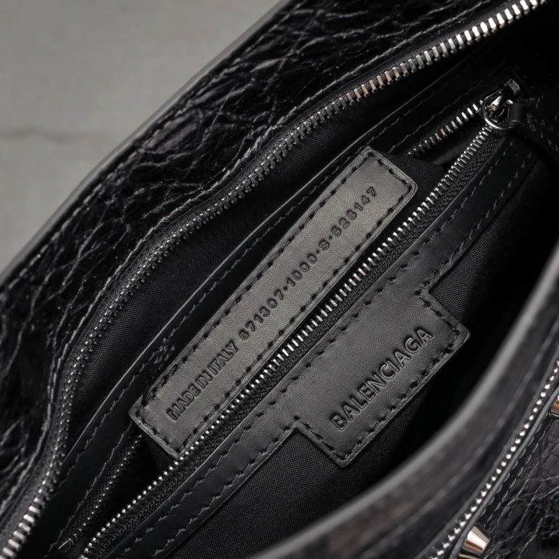 FashionForward Balenciaga Era of Tears  Motorcycle Bag - Metallic Silver Edition 66914