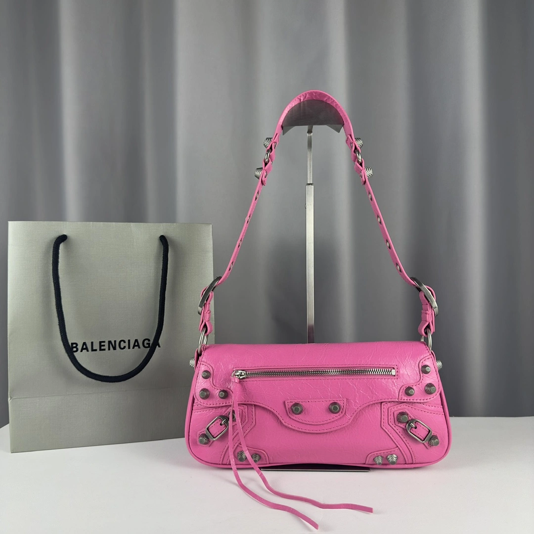 Balenciaga Everyday Baguette Sling Bag in Italian Lambskin Breathable 61093