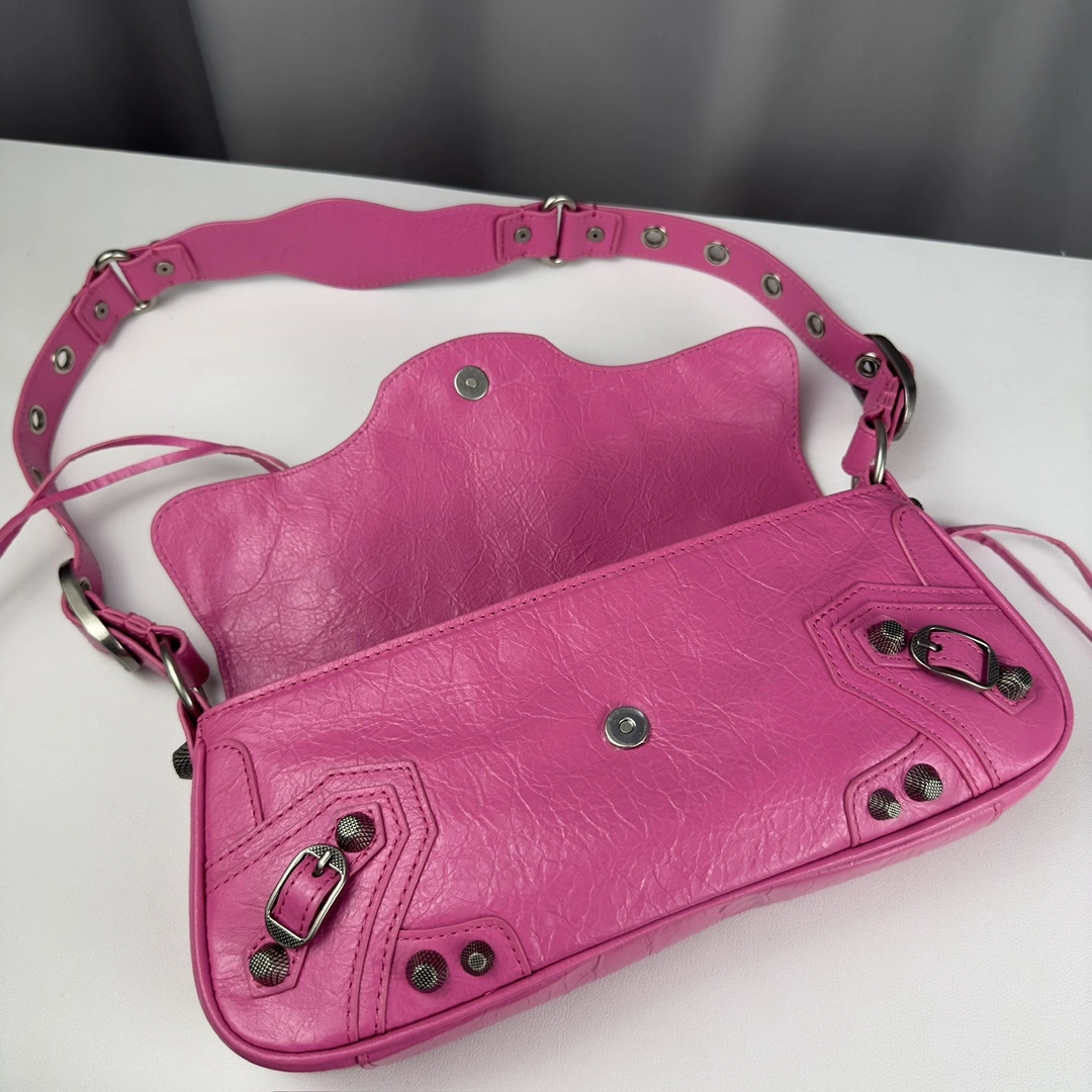 Balenciaga Everyday Baguette Sling Bag in Italian Lambskin Breathable 61093