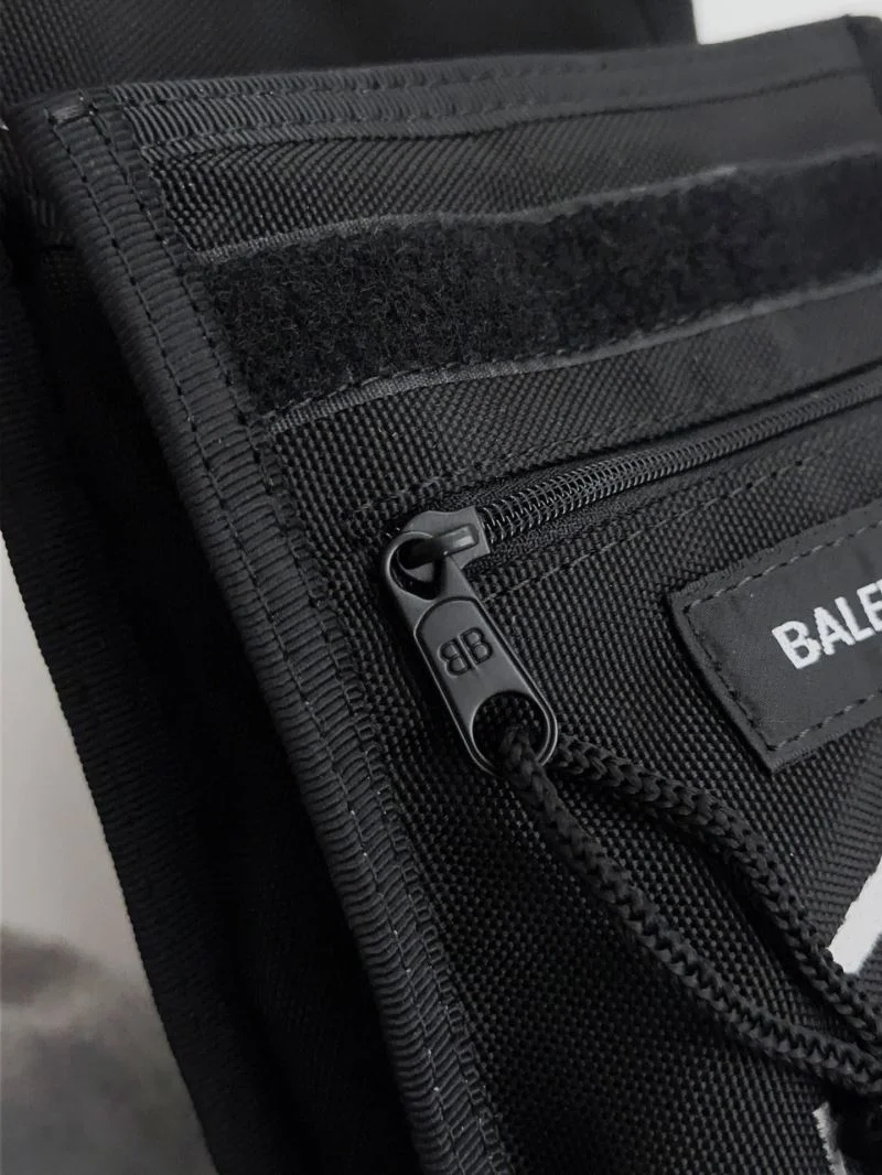 Balenciaga Explorer Waterproof Nylon Clutch with Logo Strap UrbanChic 38227