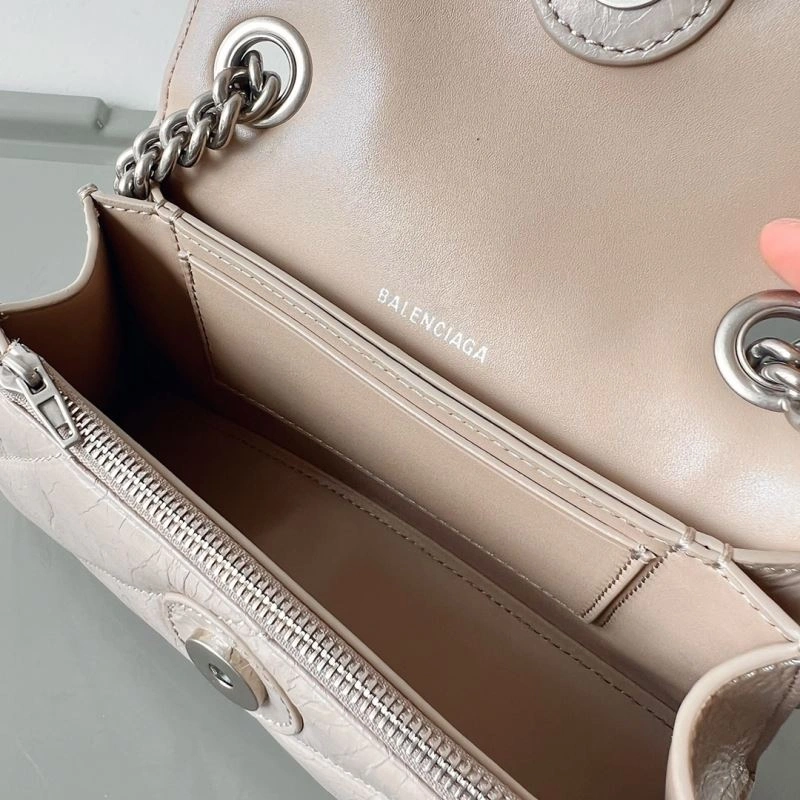 Balenciaga Fall Winter 2022 Mini Crush Hourglass Bag ComfortFit 78659