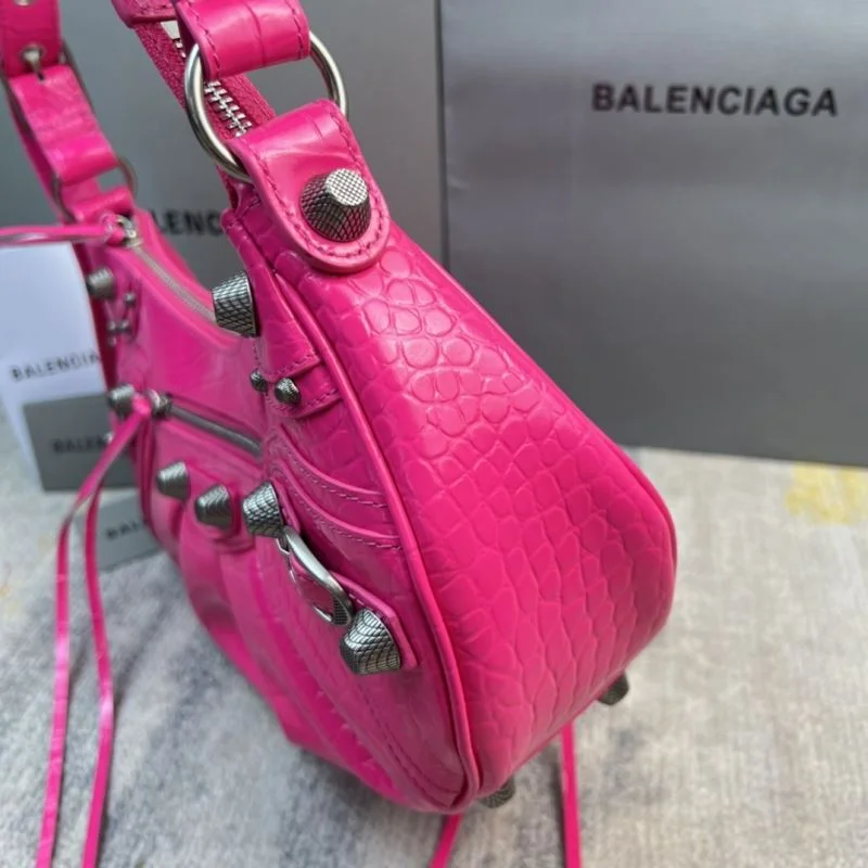 Balenciaga Fuchsia CrocodileBalenciaga Le Cagole Half Moon Bag Bold 38374