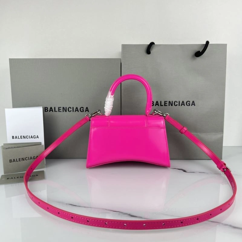 EyeCatching Balenciaga Fuchsia Hourglass XS Bag - Balenciagas Iconic Curved Design 78725