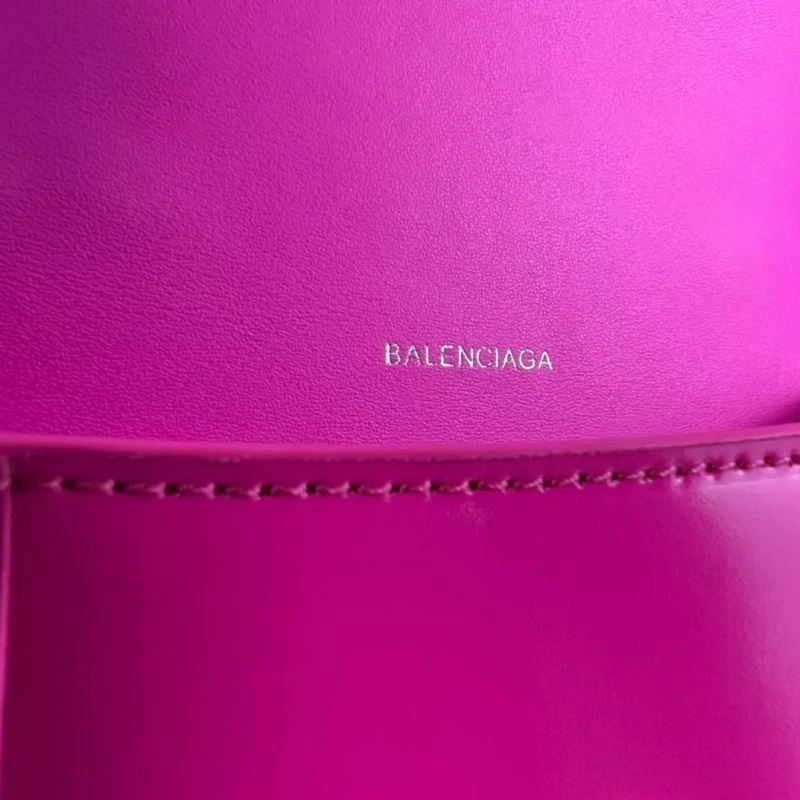 EyeCatching Balenciaga Fuchsia Hourglass XS Bag - Balenciagas Iconic Curved Design 78725