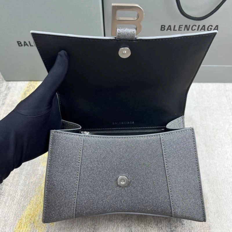 Balenciaga Galaxy Grey Sparkling Hourglass Bag by Balenciaga Sleek 78732