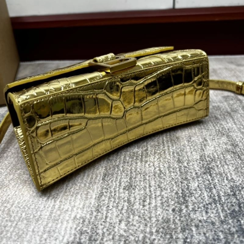 Balenciaga Gold Crocodile Hourglass Bag - VIP Edition Sporty 78705