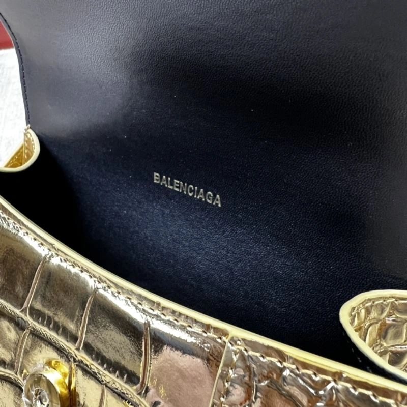 Balenciaga Gold Crocodile Hourglass Bag - VIP Edition Sporty 78705
