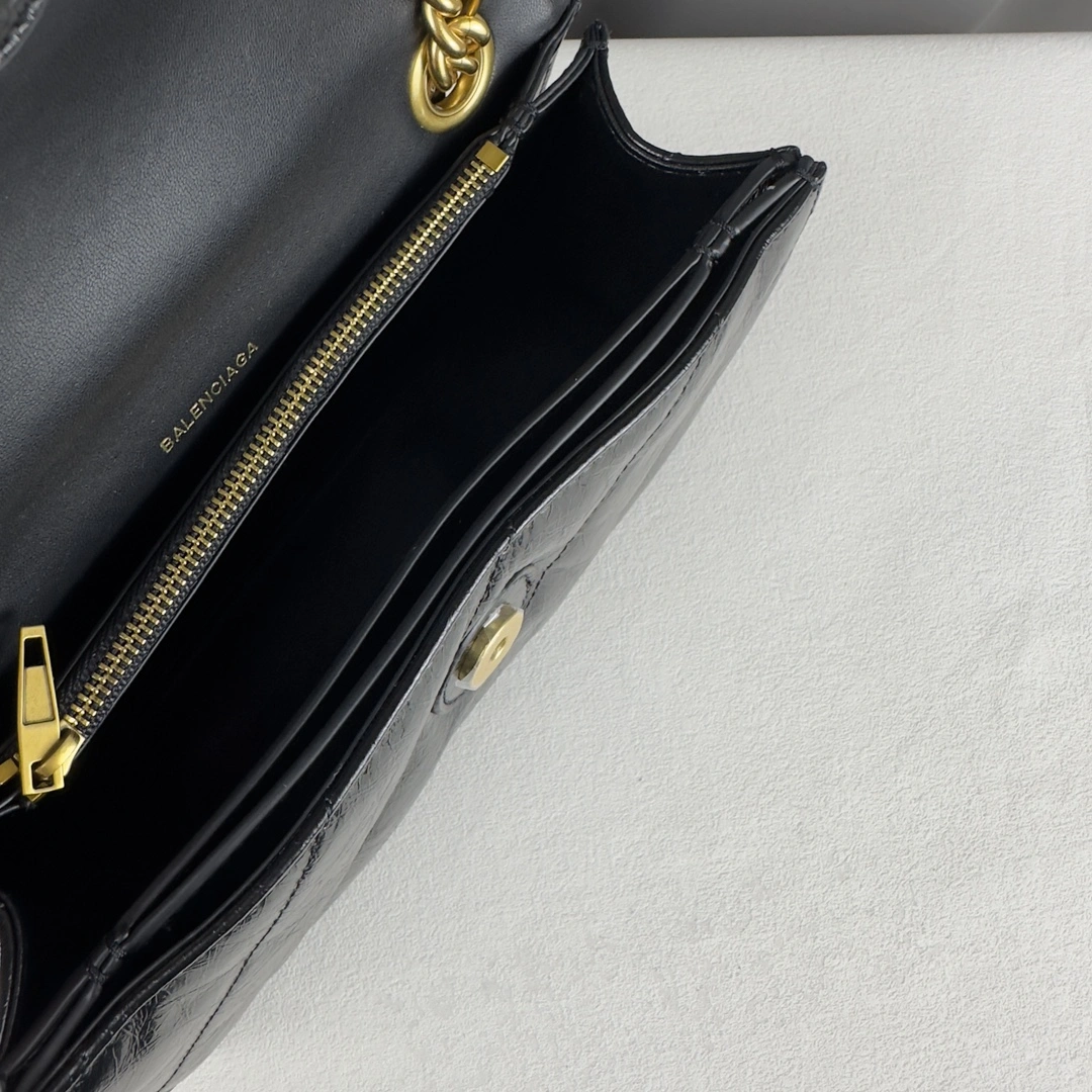 Refined Balenciaga Gold Crush Sandglass Chain Bag - Small Size Elegance 60940