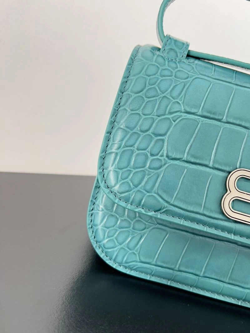 Affordable Balenciaga Gossip Crossbody Bag with Double B Logo in Leather 78614
