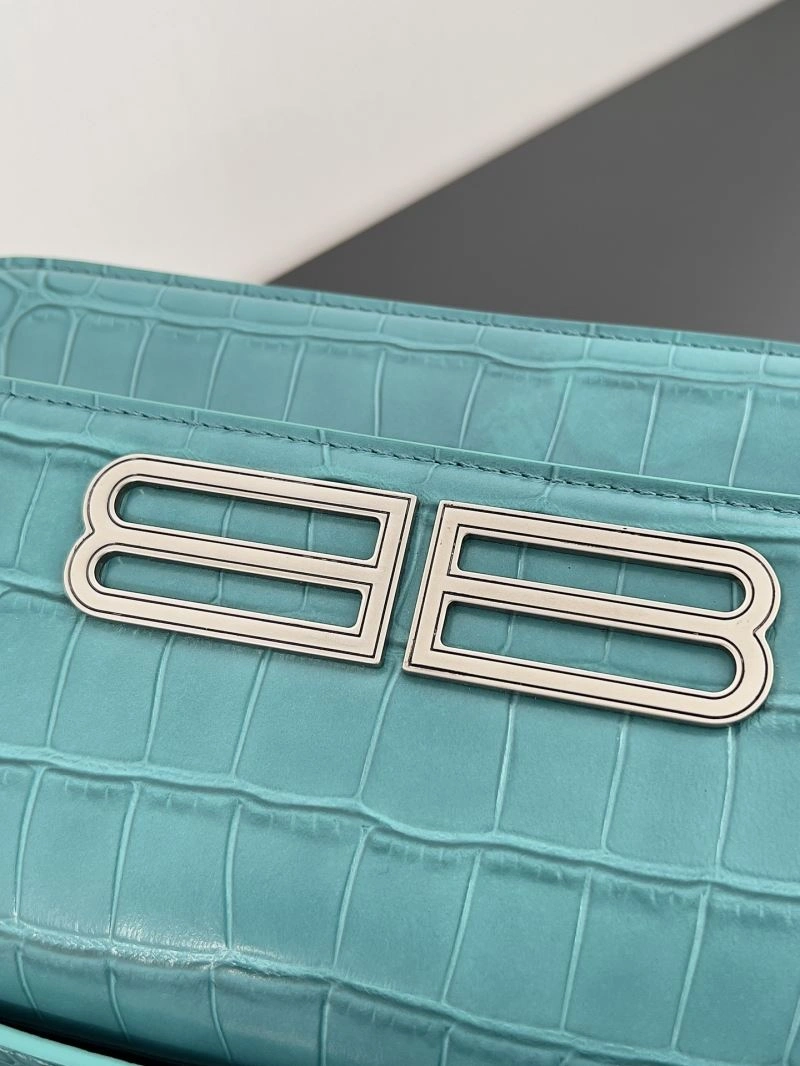 Affordable Balenciaga Gossip Crossbody Bag with Double B Logo in Leather 78614