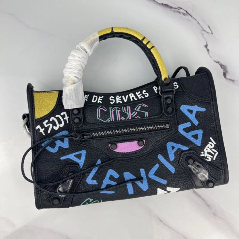 Balenciaga Graffiti 30cm Crossbody Bag in Italian Goat Leather Durable 78770