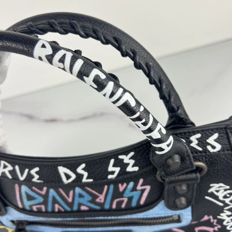 Balenciaga Graffiti 38cm Crossbody Handbag in Italian Goat Leather Colorful 78761