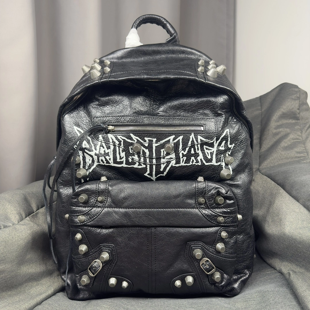 Balenciaga Graffiti Studded Motorcycle Backpack TopPick 61068