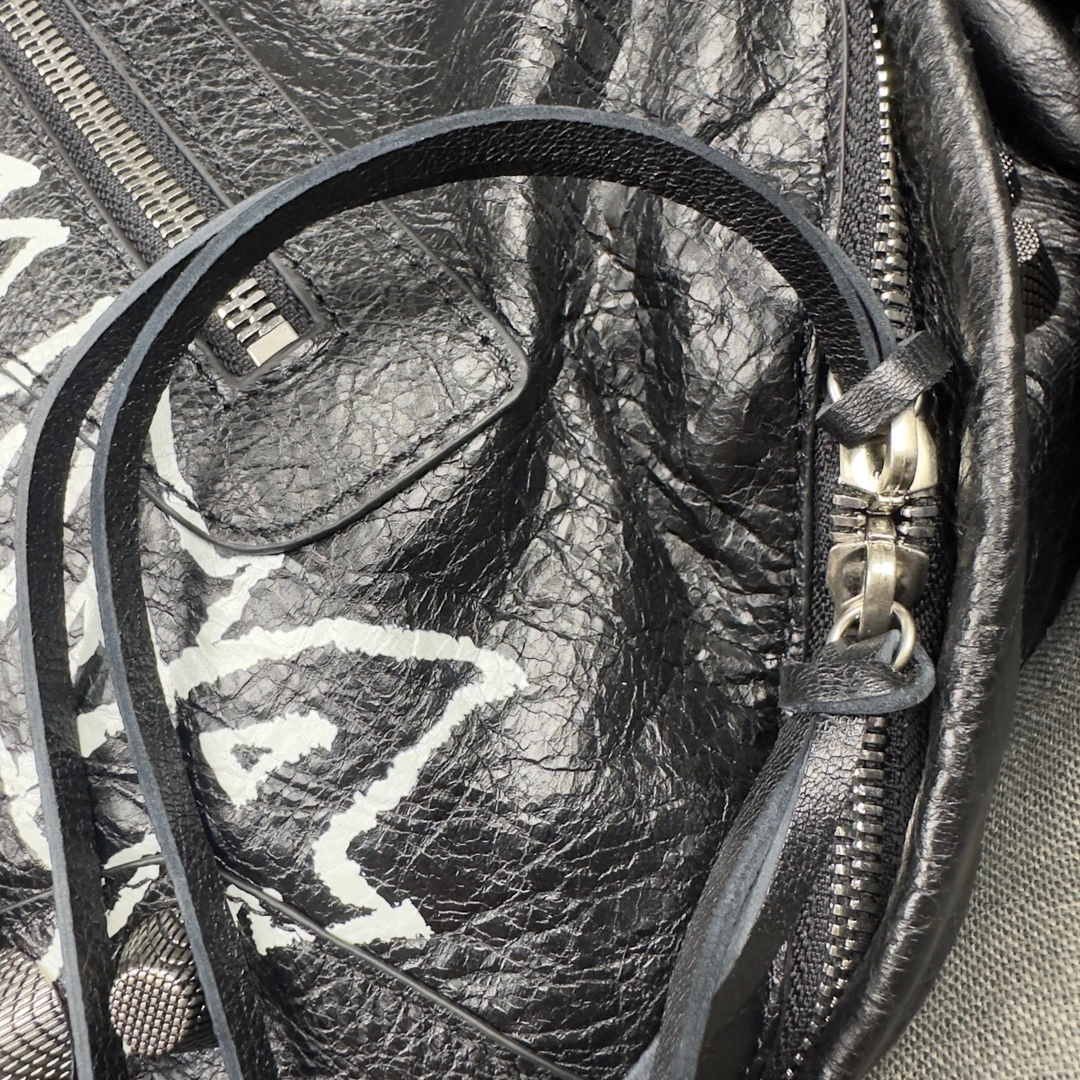 Balenciaga Graffiti Studded Motorcycle Backpack TopPick 61068