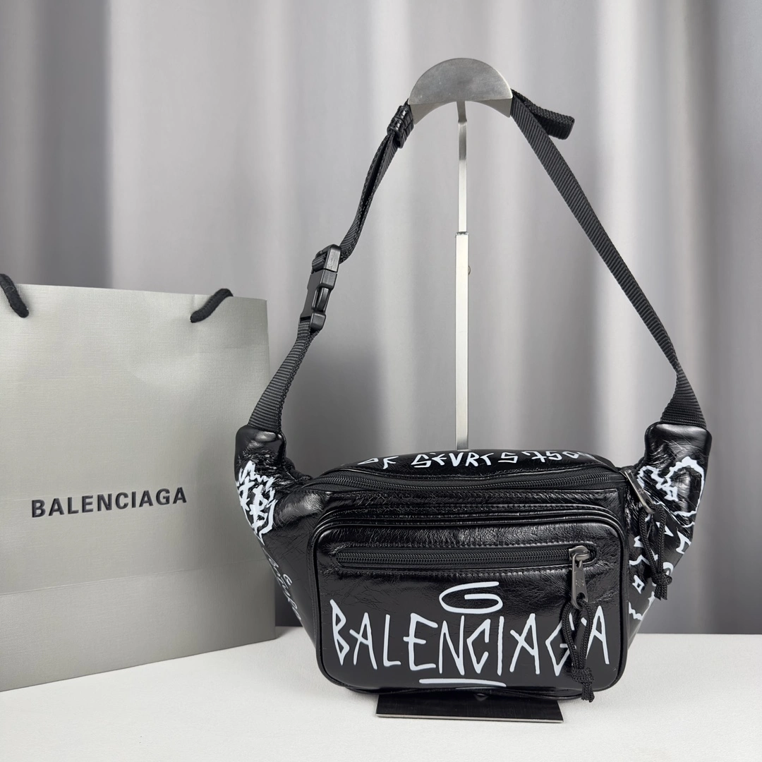 Balenciaga Graffiti Waist Chest Bag - Rebel  Design Lightweight 60843