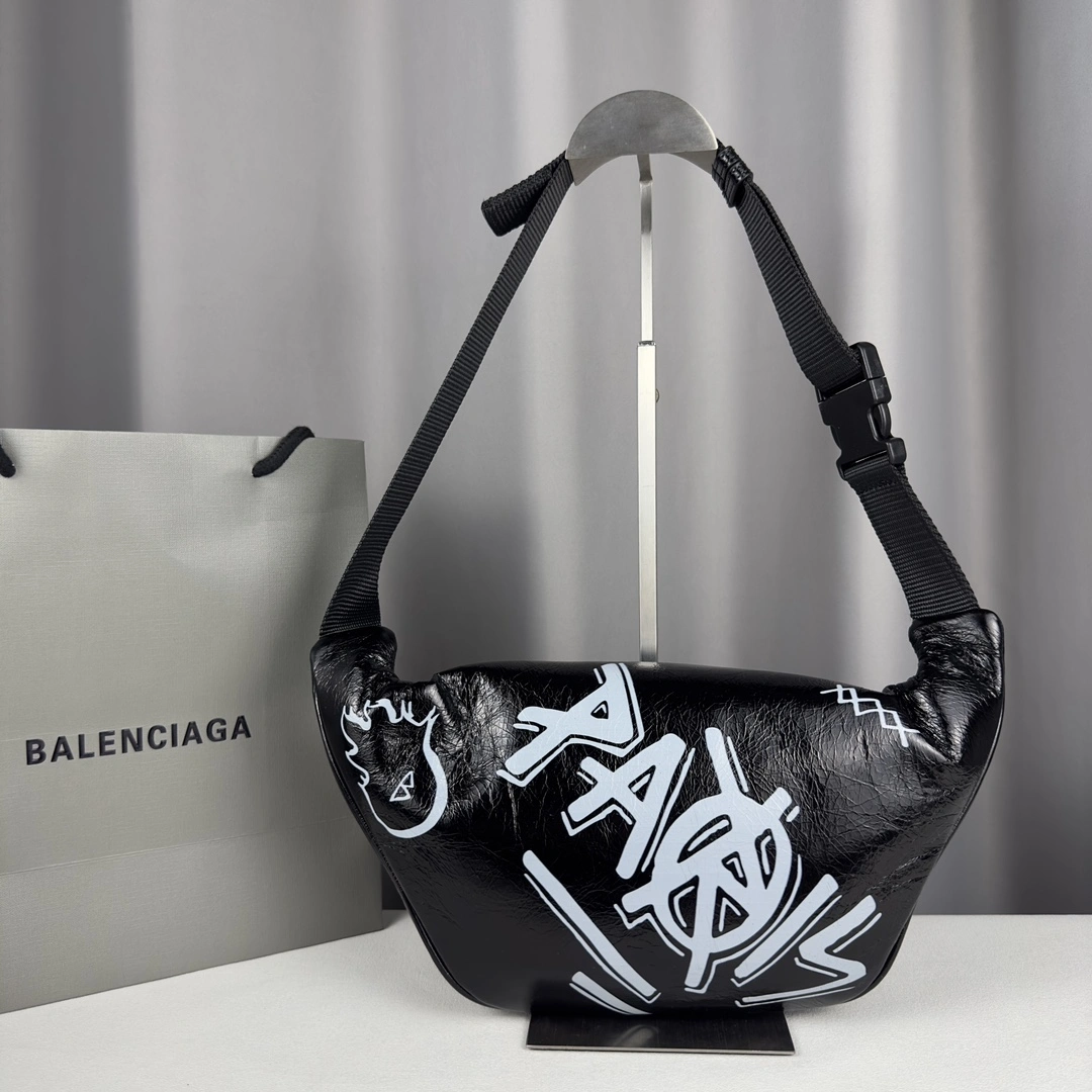 Balenciaga Graffiti Waist Chest Bag - Rebel  Design Lightweight 60843