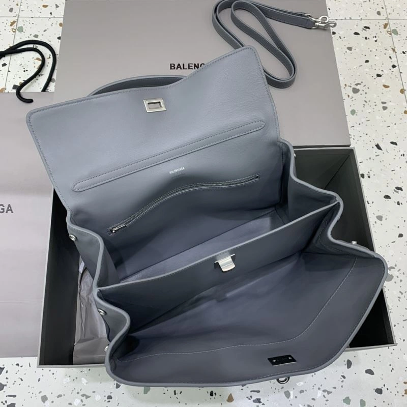 Balenciaga Gray Rebel Buckle Handbag -  Chic Redefined Attractive 69967