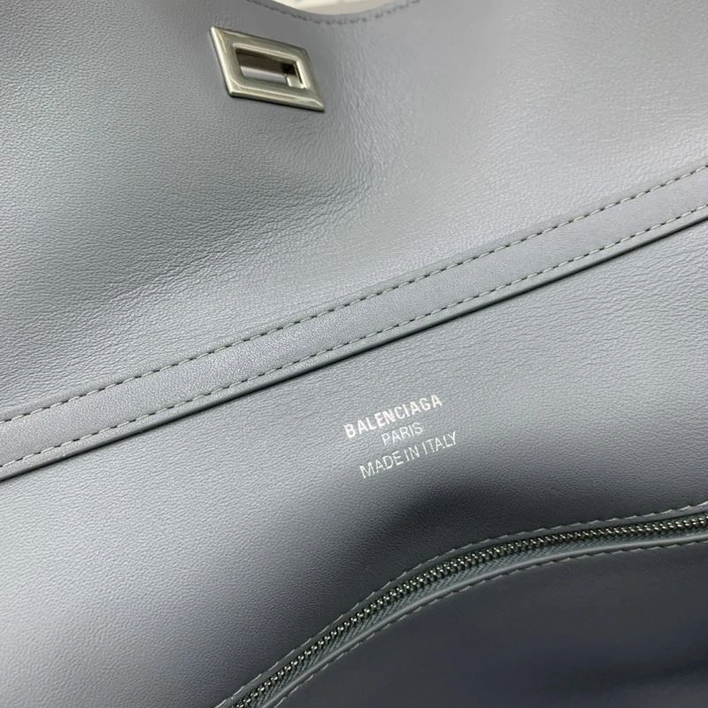 Balenciaga Gray Rebel Buckle Handbag -  Chic Redefined Attractive 69967