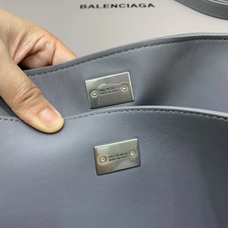 Balenciaga Gray Rebel Buckle Handbag -  Chic Redefined Attractive 69967