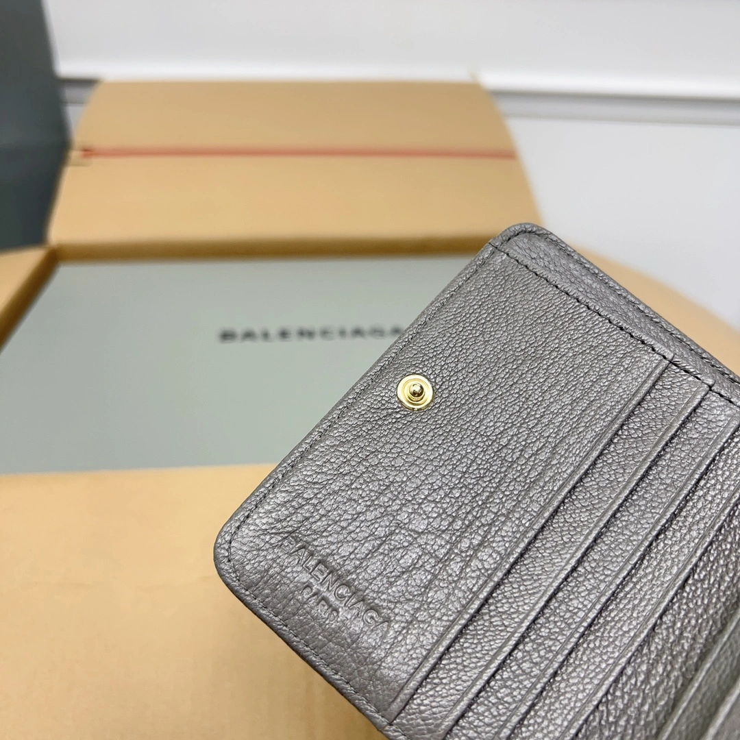 GoodFit Balenciaga Gray Retro Goat Leather Mini Bag with Compartments 60839