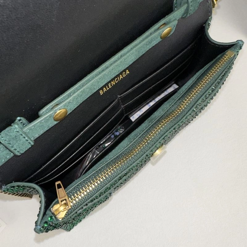 BestValue Balenciaga Green Diamond Rhinestone Hourglass Bag byBalenciaga ga 75298