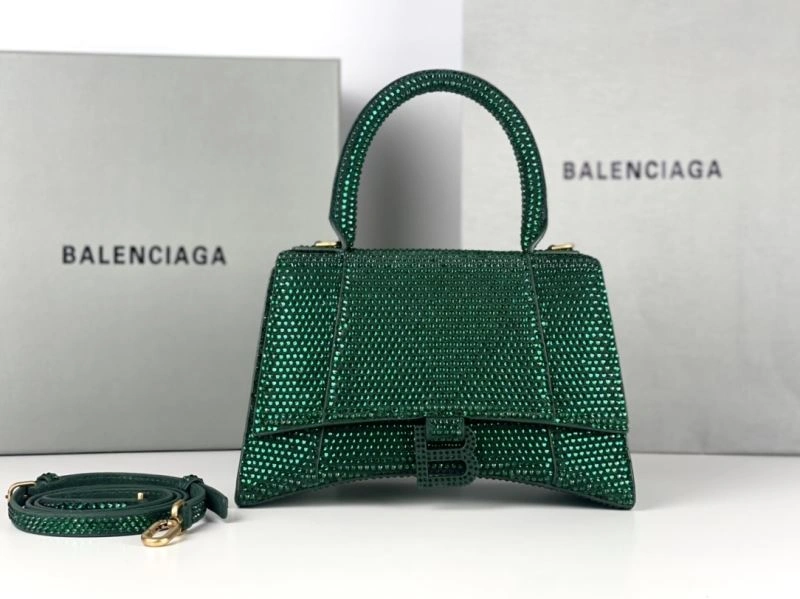 FreshLook Balenciaga Green Rhinestone Hourglass Moon Bag 72589