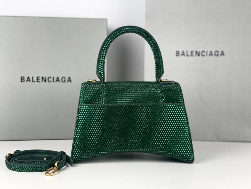 FreshLook Balenciaga Green Rhinestone Hourglass Moon Bag 72589
