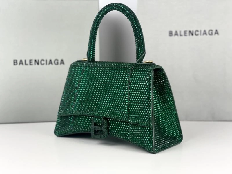 FreshLook Balenciaga Green Rhinestone Hourglass Moon Bag 72589